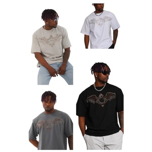 T-shirt surdimensionné Streetwear Imprimé graphique vintage surdimensionné Grande taille Coton lourd élégant - Product Image 2