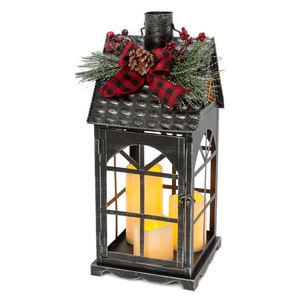 Christmas Tabletop <b>Lantern</b> <b>Candle</b> <b>Holder</b> Popular Design Indoor and Outdoor Christmas Decoration Parties New Year Decor Wholesale - Product Image 1