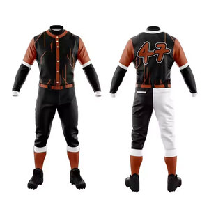 Fabricant d'uniformes de baseball de conception personnalisée en polyester 2024 Sports personnalisés porte les meilleurs uniformes de conception pour adultes - Product Image 5