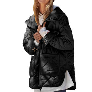 Top dernière qualité mode chaud femmes doudoune noir nouveau Design respirant femmes matelassé doudoune - Product Image 1