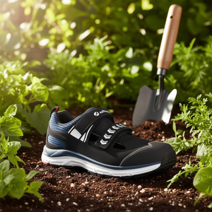 Jetstream Impulse Low Safety Sandal Size 44 Black/Blue Microfiber <b>Garden</b> Gloves & Protective Gear - Product Image 3