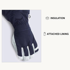2025 gants de Ski de haute qualité Snowboard hiver Ski équitation imperméable neige personnalisé cuir Polyester gants de Ski pour hommes - Product Image 2