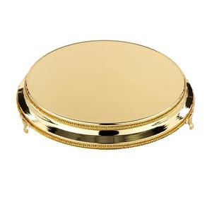 Support Hexagonal de gâteau de mariage en métal doré, travail de gravure, vente en gros, support de gâteau de luxe, plateau et présentoir de style classique - Product Image 6