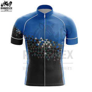 Maillots de cyclisme personnalisés avec logo, manches courtes pour hommes, respirants, de haute qualité, 100% polyester, ensembles d'uniformes de cyclisme, Pakistan - Product Image 3