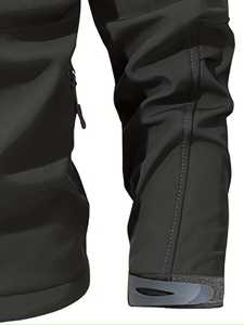 New Custom Made Design Winter Patchwork <b>Soft</b> <b>Shell</b> <b>Jacket</b> <b>Men</b> Windbreaker Windproof Waterproof Custom Logo Front Warm - Product Image 5