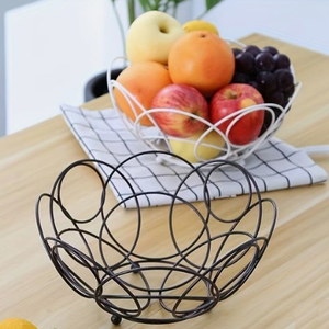 Cesta de alambre de aluminio para el hogar, utensilios de cocina redondeados, vajilla multiusos, almacenamiento, cesta de hierro, Panera moderna - Product Image 5