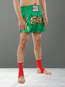 Pantalones cortos de kick boxing de competición con logotipo personalizado Muay Thai, pantalones cortos de boxeo MMA en blanco al por mayor para hombres en tela de poliéster - Product Image 4