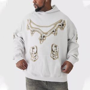 เสื้อฮู้ดผ้าฟลีซ100% มีซิปวินเทจใส่ได้ทั้งชายหญิงพิมพ์ลายปักโลโก้ฤดูหนาว - Product Image 1