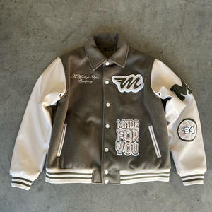 Veste universitaire pour hommes haute qualité, logo brodé, manches en cuir personnalisées Varsity Letterman Varsity Jacket pour hommes - Product Image 6