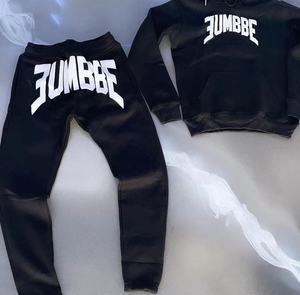 Conception personnalisée 100% coton Survêtement pour hommes Oversize Heavyweight Quick Dry Puff Print Unisex Hoodies And Sweatpants Set - Product Image 2