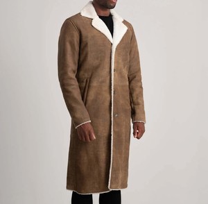 Chaqueta de Cuero de Gamuza Vintage para Hombre, Moda Otoño/Invierno, Cuello Alto, Manga Regular, Unisex, Holgada, Impermeable y Transpirable - Product Image 2
