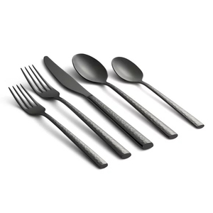 Cubiertos con Mango de Resina Dorada y Juego de Cubiertos de Acero Inoxidable Plateado, Diseño Moderno y de Moda, Vajilla de Alta Venta - Product Image 5