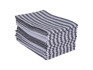 100% Cotton Golf Stripe Pattern Kitchen <b>Towel</b> Quick-Dry and Sustainable for Home Use <b>Blue</b> Checkered Woven Technics - Product Image 2