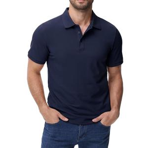 <b>Mens</b> Cotton Pique Polo <b>T</b> <b>Shirt</b> Short Sleeve Breathable Comfortable <b>Collared</b> Casual Wear for Summer Daily Office Use - Product Image 1
