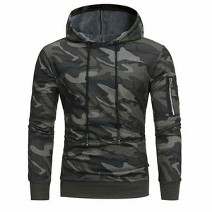 Diseño de estampado de camuflaje Sudaderas con capucha y sudaderas para hombre Ropa Suéter unisex de gran tamaño en blanco Sudaderas con capucha estampadas - Product Image 4