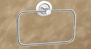 ANNEAU DE SERVIETTE CARRÉ MISHWA PS104 EN ACIER INOXYDABLE CP FINISH HEAVY DUTY COMMERCIAL POUR RESTAURANT BANQUET HAUT TRAFIC - Product Image 3