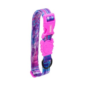 Modern Luxury Glitch Collar 502 Waterproof Silicone Pet <b>Dog</b> Collar with LED <b>Lights</b> Print Pattern Stylish Leash - Product Image 1