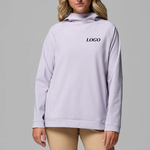 ราคาโรงงานสำหรับผู้ซื้อจำนวนมาก 2026 เสื้อผ้าเนื้อนุ่มสำหรับฤดูหนาว แขนยาว สตรีทแวร์ ผู้หญิง เสื้อฮู้ดดี้สีพื้น ดีไซน์แบบสวมหัว - Product Image 1