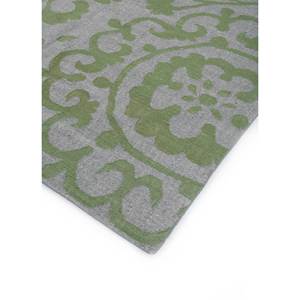 Alfombra Rectangular Floral de Yute Hecha a Mano, Indusbar ADWV-13017, Verde, Tejido Plano de Lana y Viscosa, para el Hogar, Pasillo o Dormitorio - Product Image 2