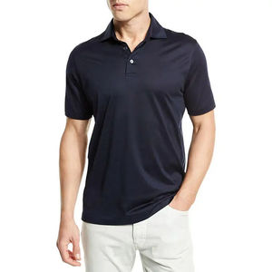 Camiseta Polo de algodón transpirable con estampado de transferencia de calor, Camiseta estilo Polo para hombre, ropa informal ligera de algodón con logotipo personalizado - Product Image 2