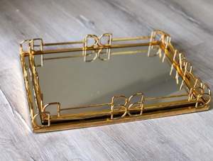 New Arrival Vintage <b>Round</b> <b>Trays</b> Stainless Steel Metal Material Platters and <b>Trays</b> for Home Hotel and Wedding Food Server <b>Tray</b> - Product Image 6