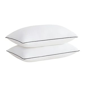 Cuscini da letto rettangolari di lusso di alta qualità con imbottitura in microfibra 3D, rivestimento traspirante alternativo, riduce il dolore al collo, misura King - Product Image 1
