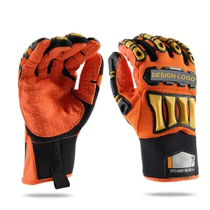 Sarung tangan silikon kualitas tinggi, sarung tangan kerja mekanik TPR anti benturan, sarung tangan minyak dan Gas