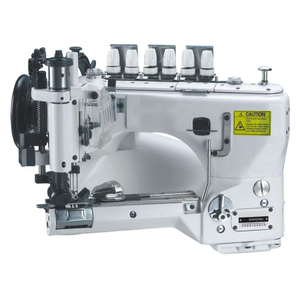 Máquina de Coser de Doble Cadena de Tres Agujas y Seis Hilos MG-3W con Brazo Curvo, Construcción de Acero y Mango de Plástico (Grado DIY, 3 Años de Garantía) - Product Image 1