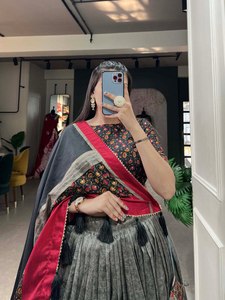 Lehenga choli สุทธิผู้หญิงอินเดียแต่งงานแบบดั้งเดิม - Product Image 2