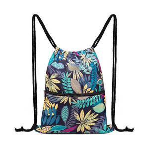 Portable Lightweight Waterproof Polyester Made Foldable Men <b>Bags</b> For Drawstring Low MOQ Comfortable Drawstring <b>Bags</b> - Product Image 1