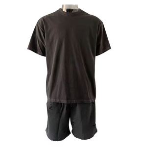 Ensemble 2 pièces de t-shirts d'été pour hommes-Costume de sport pour hommes-Fitness-Short imprimé de marque personnalisée - Product Image 1