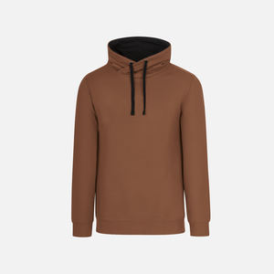 Sudaderas con capucha de punto transpirables de alta calidad para hombre, logotipo bordado personalizado, patrón sólido de invierno, sudaderas con capucha de talla grande - Product Image 3