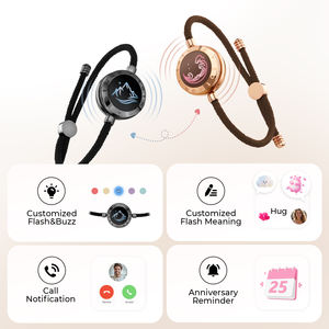 <span class=keywords><strong>Pulsera</strong></span> de Moda <span class=keywords><strong>TOTWOO</strong></span> Montaña y Mar, Pulseras Inteligentes con Emparejamiento Bluetooth de Larga Distancia, Joyería Elegante para Parejas - Product Image 2