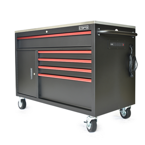 Armoire à outils en acier de 132cm avec 05 tiroirs Coffre à outils roulants personnalisable pour garage et entrepôt Support OEM Vente en gros - Product Image 6