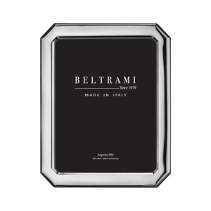 Beltrami Silver Plated Wood Structure Durable Photo <b>Frame</b> with 1 Color Embossing <b>Printing</b> Rectangle Made in Italy Argento 999 - Product Image 1