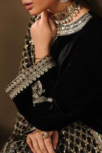 Robe de soirée longue pour femmes, style musulman, asymétrique, coupe trapèze, ornée de perles, pour fiançailles et soirées, couleur naturelle - Product Image 3