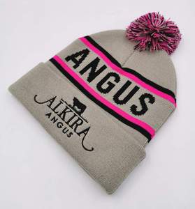 Gorro de Punto de Invierno de Alta Calidad con Diseño de Pescador y Logotipo Personalizado, Gorro de Punto Jacquard con Patrón de Puntos y Letras Jacquard 2026 - Product Image 3