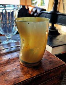 Gobelet en corne naturelle de buffle personnalisé de haute qualité fait à la main verres classiques en verre pour le vin et la bière pour les fêtes - Product Image 3