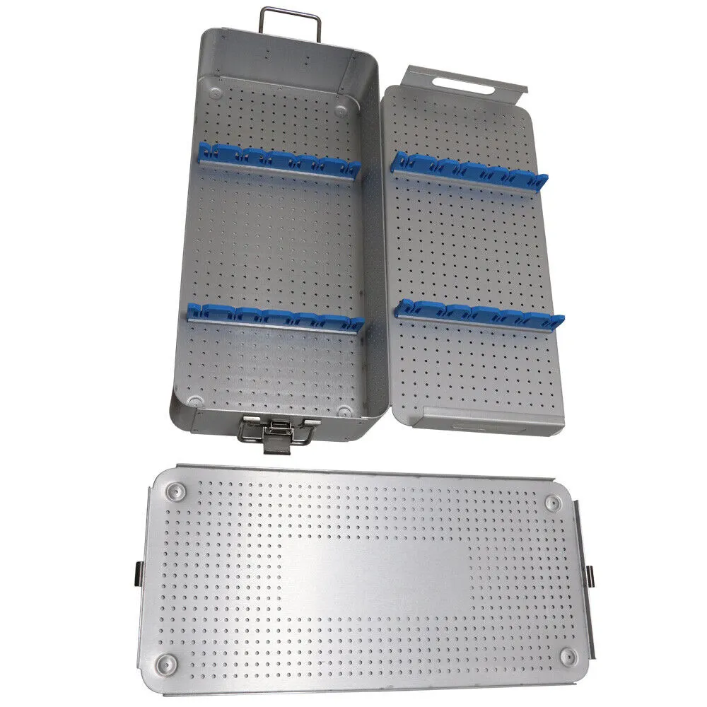 Best Selling Medical Tackle Reusable Large Laparoscopic Disinfection Box Aluminum Sterilized Container Sterilization Trays