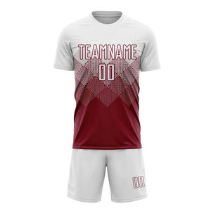 Ensemble uniforme de football pour hommes, maillot et short de football athlétique, léger, respirant, pour entraînement et matchs sportifs - Product Image 1