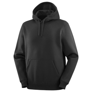 Sudadera con Capucha Simple Negra Lisa Básica de Invierno para Hombre, Sin Logotipo, Sin Diseño, Gruesa, 100% Algodón, Felpa Sólida, Personalizable - Product Image 3