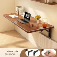 Table pliante murale OEM, gain de place, bureau pliable avec structure métallique robuste, table d'écriture pour la maison, le bureau et l'étude, meubles