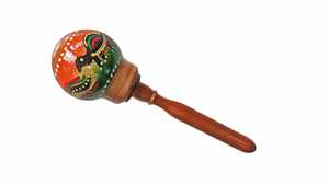 Maraca en bois Solobeat, instrument de percussion traditionnel fait à la main, MARACAS - Product Image 2