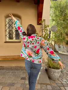 Ropa de mujer de diseñador de alta calidad 2025 con mangas completas y hermosos colores, abrigo estampado, chaqueta bordada artesanal - Product Image 4