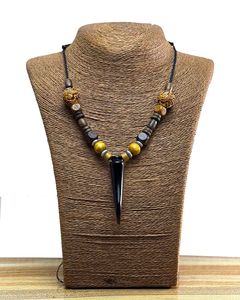 Collar de Eslabones Gruesos para Mujer, Cadena de Cuerno de Búfalo Real, Artesanía Natural Sostenible, Accesorios de Moda, Venta Al por Mayor - Product Image 4