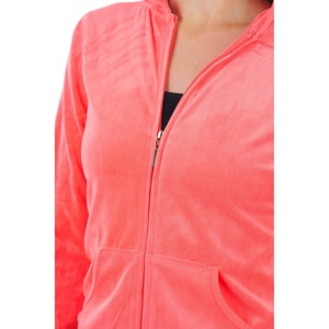 Ensemble survêtement femme en velours personnalisé, 2 pièces, velours côtelé, vêtements de sport d'hiver, survêtement femme, style uni - Product Image 3