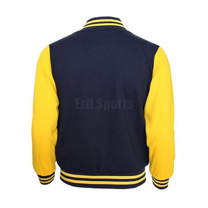Custom Design <b>Letterman</b> <b>Jacket</b> Stand Front Breathable Eco-Friendly Cotton/Polyester Fabric Soft Comfortable Men's Winter <b>Jacket</b> - Product Image 2