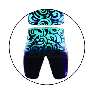 Ensemble de maillot et short sans manches de compression respirant, grande taille, uniforme de football américain, imprimé par transfert thermique - Product Image 6