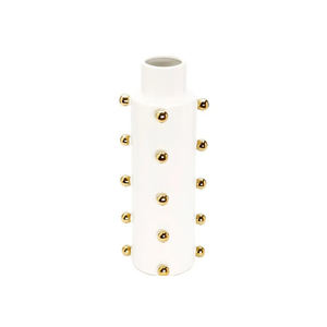 High Quality Modern Teardrop Embossed Metal Handmade <b>Vase</b> Tassel Customizable Wholesale Wedding Home Decoration Products <b>Sale</b> - Product Image 3