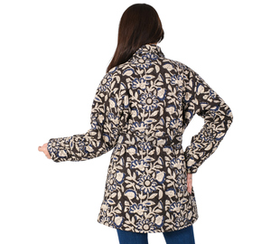 Chaquetas de manga corta y larga acolchadas hechas a mano para mujer y niña, ropa de calle personalizada, estampado con cremallera, abrigo de invierno - Product Image 5